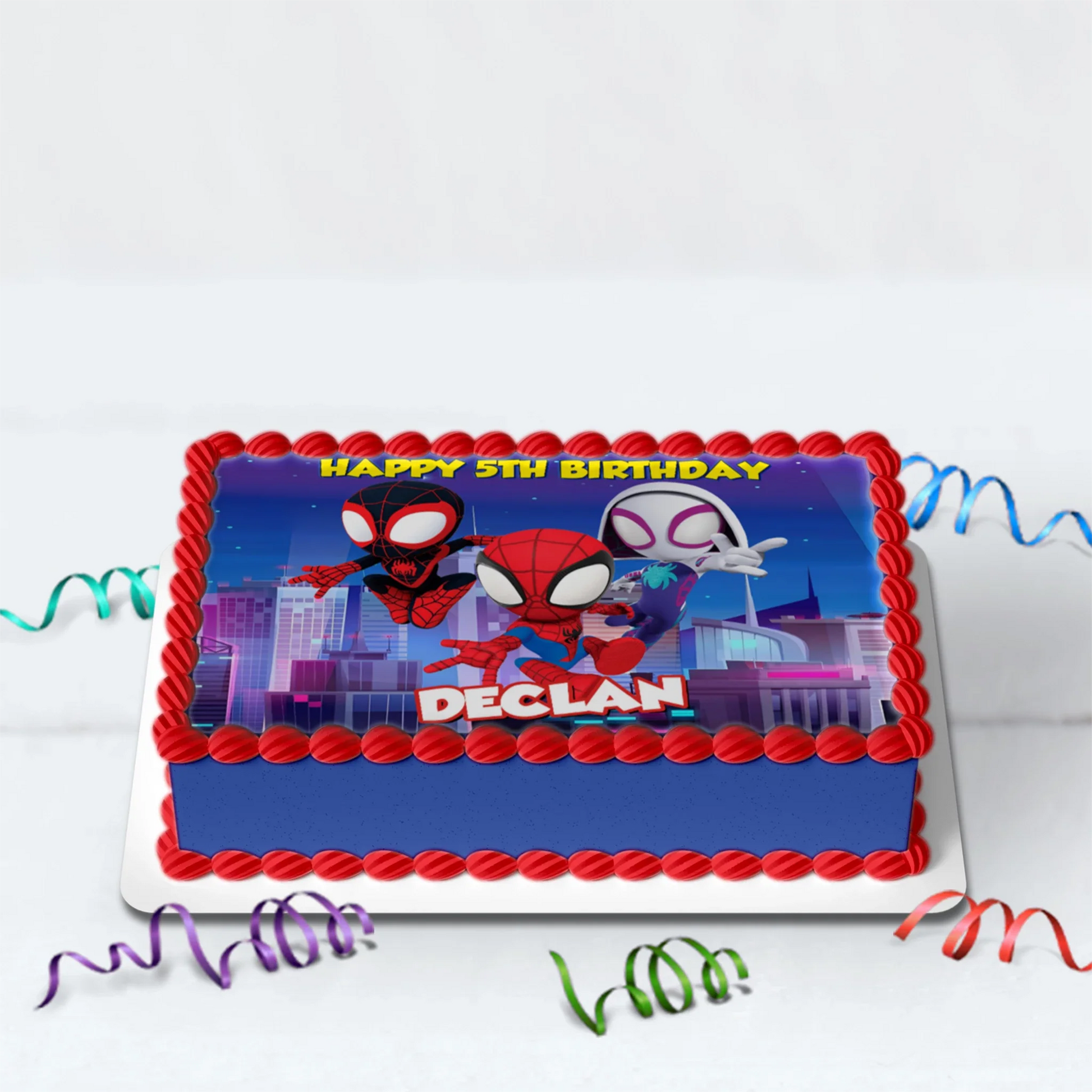 Spidey Preschool Movies Birthday Decorations, Spidey, Spin, Ghost Spider Party Supplies, Marvel Superhero Themed, Spider-Man Digital Template, Editable Spidey and His Amazing Friends Image SVG PNG