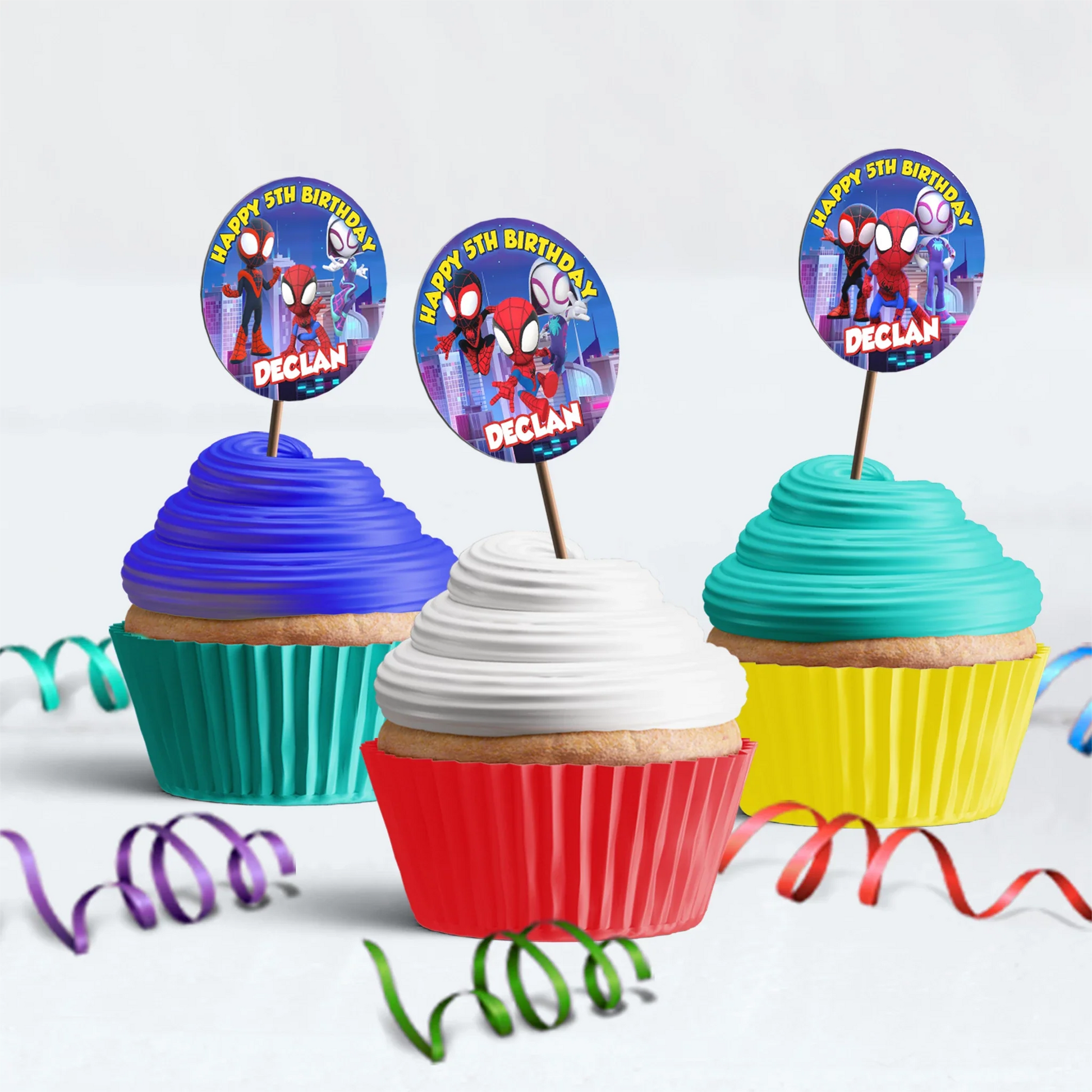 Spidey Preschool Movies Birthday Decorations, Spidey, Spin, Ghost Spider Party Supplies, Marvel Superhero Themed, Spider-Man Digital Template, Editable Spidey and His Amazing Friends Image SVG PNG