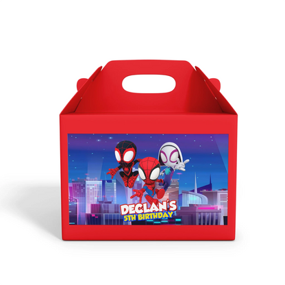 Spidey and His Amazing Friends Treat Box Label