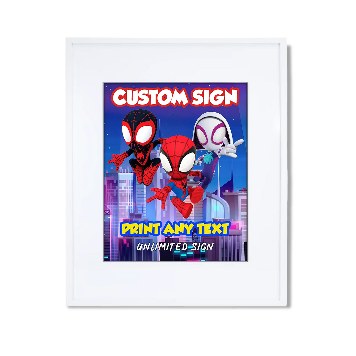 Spidey and His Amazing Friends Custom Sign