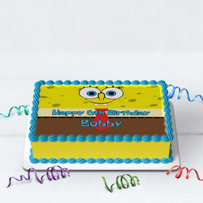 Spongebob SquarePants Birthday Decorations, Mr. Krabs Party Supplies, Patrick Star Themed, Spongebob Digital Template, Editable SpongeBob Image SVG PNG