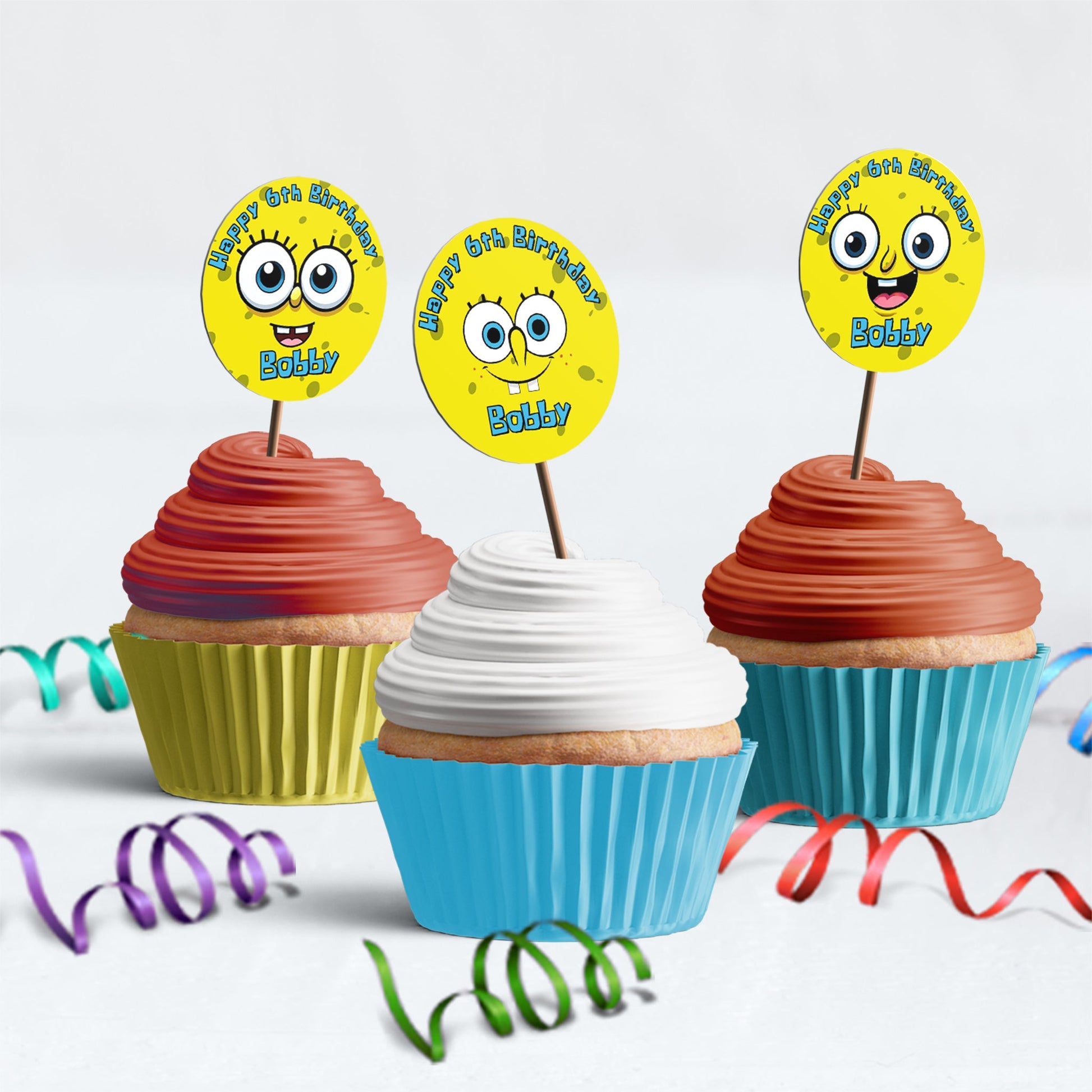 Spongebob SquarePants Birthday Decorations, Mr. Krabs Party Supplies, Patrick Star Themed, Spongebob Digital Template, Editable SpongeBob Image SVG PNG