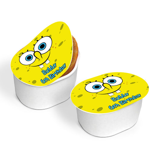 Spongebob themed mini Pringles labels