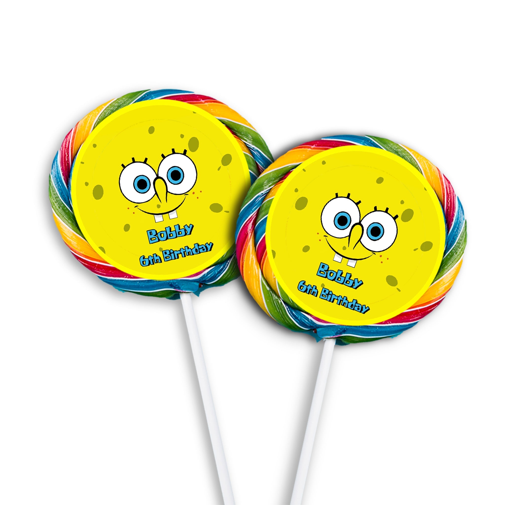 Make Your Lollipops Stand Out with Spongebob Lollipop Label – PartyDaz