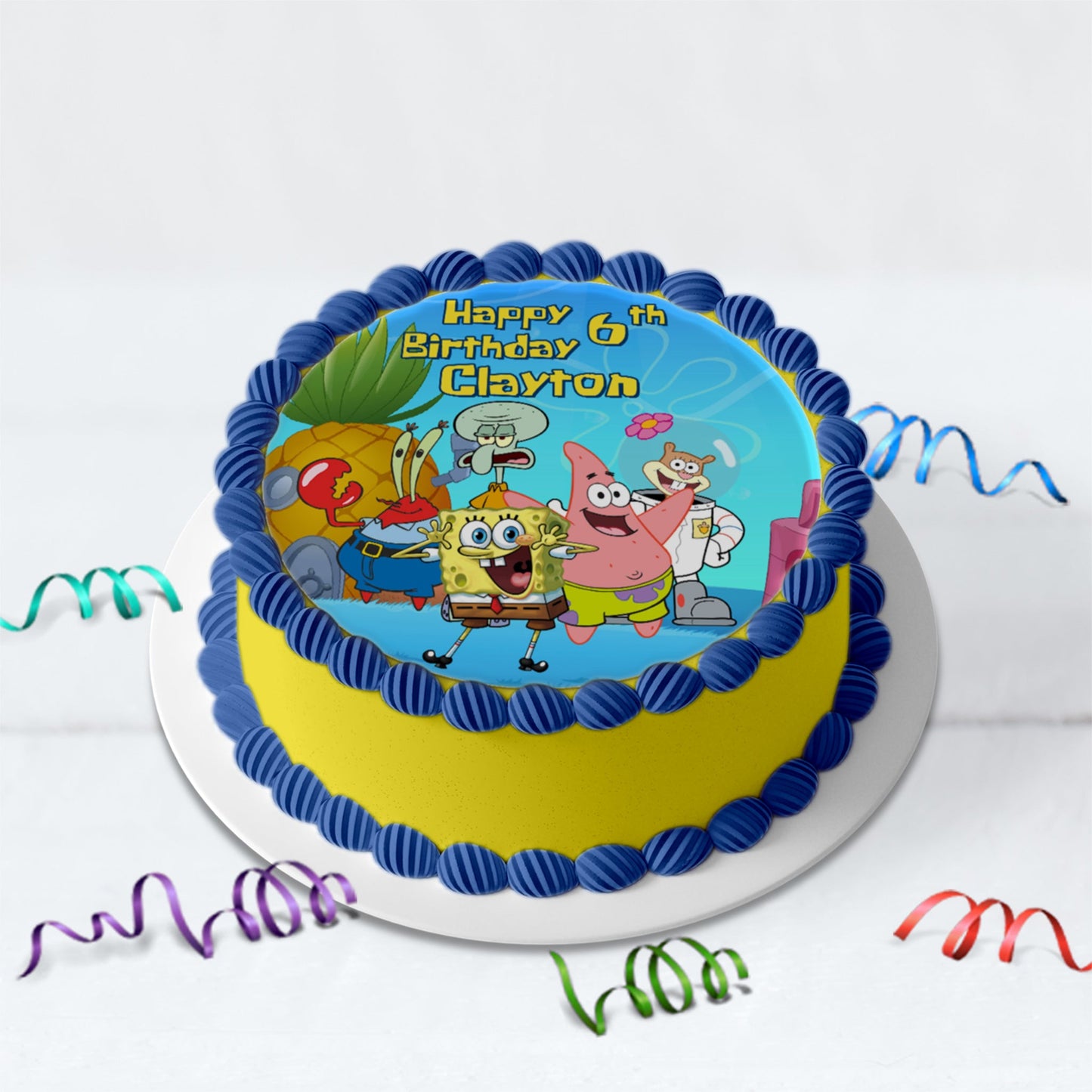 Spongebob SquarePants Birthday Decorations, Mr. Krabs Party Supplies, Patrick Star Themed, Spongebob Digital Template, Editable Spongebob Image SVG PNG