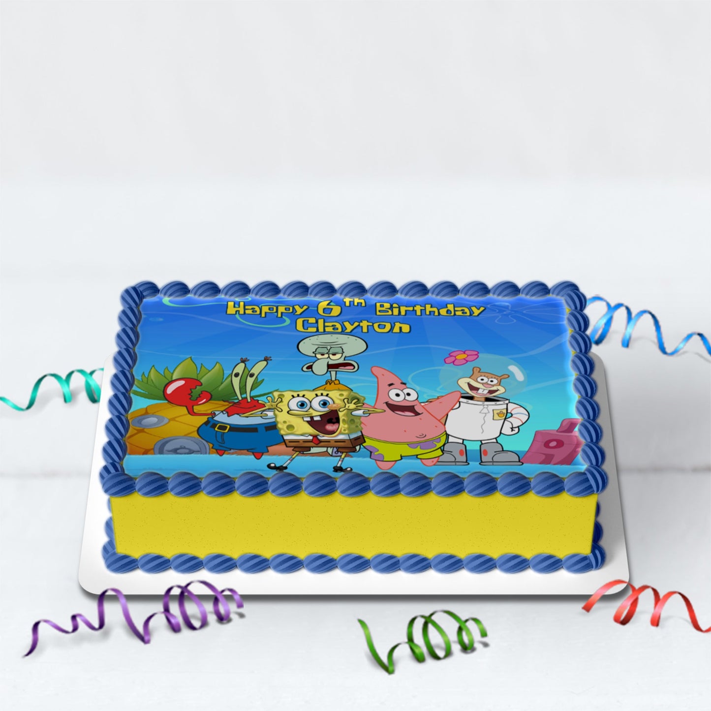 Spongebob SquarePants Birthday Decorations, Mr. Krabs Party Supplies, Patrick Star Themed, Spongebob Digital Template, Editable Spongebob Image SVG PNG