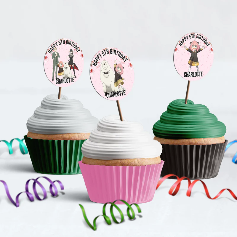 Spy X Family Birthday Decorations, Anime Party Supplies, Anya Forger Themed, Forger Family Digital Template, Editable Spy X Family Image SVG PNG