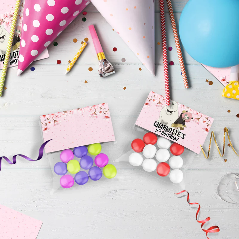 Spy X Family Birthday Decorations, Anime Party Supplies, Anya Forger Themed, Forger Family Digital Template, Editable Spy X Family Image SVG PNG