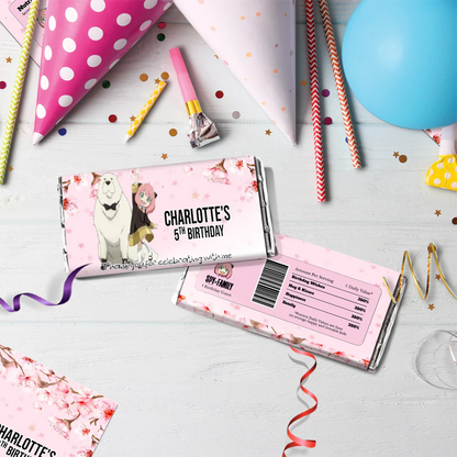 Spy X Family Birthday Decorations, Anime Party Supplies, Anya Forger Themed, Forger Family Digital Template, Editable Spy X Family Image SVG PNG