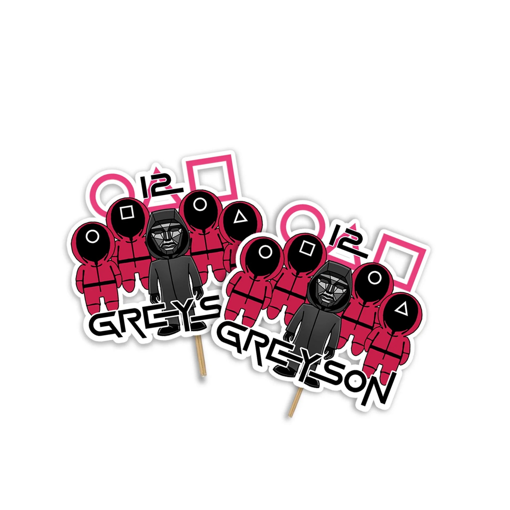 Squid Game Personalized Cake Toppers PartyDaz