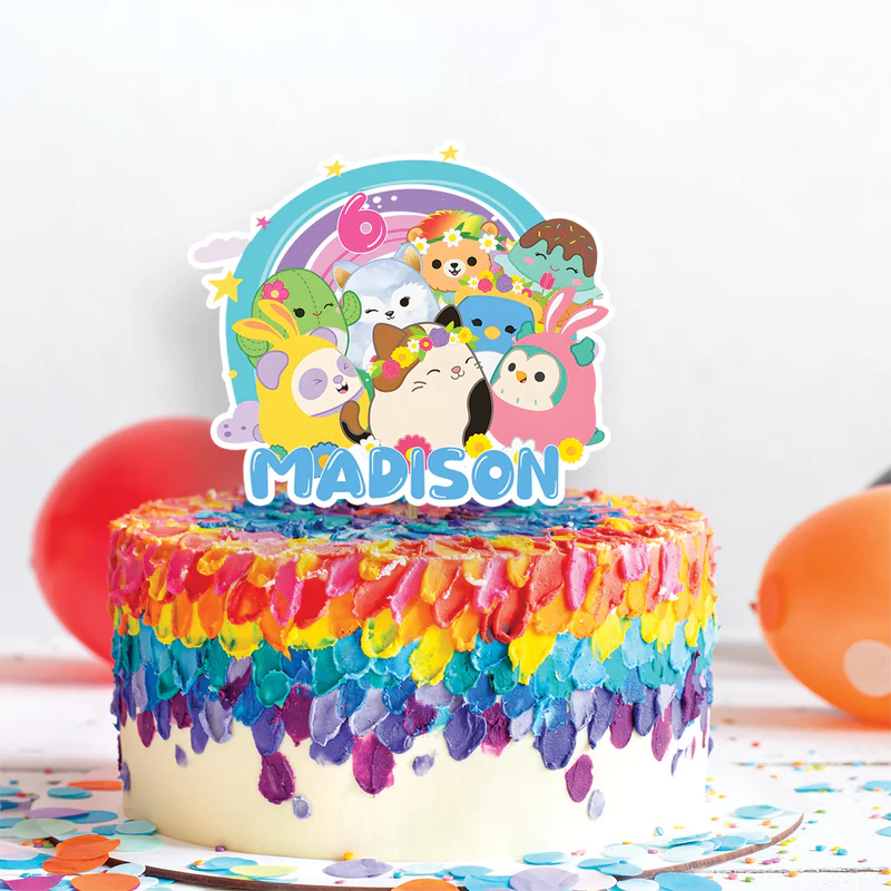 Squishmallows Birthday Decorations, Squishmallows Party Supplies, Squishmallows Themed, Squishmallows Digital Template, Editable Squishmallows Image SVG PNG