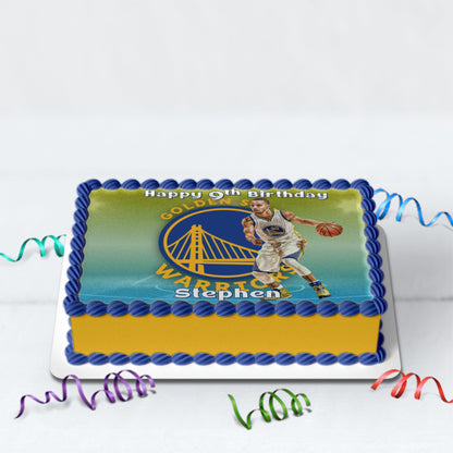 Stephen Curry Birthday Decorations, Golden State Warriors Party Supplies, Basketball NBA Star Themed, Stephen Curry Digital Template, Editable Stephen Curry Image SVG PNG