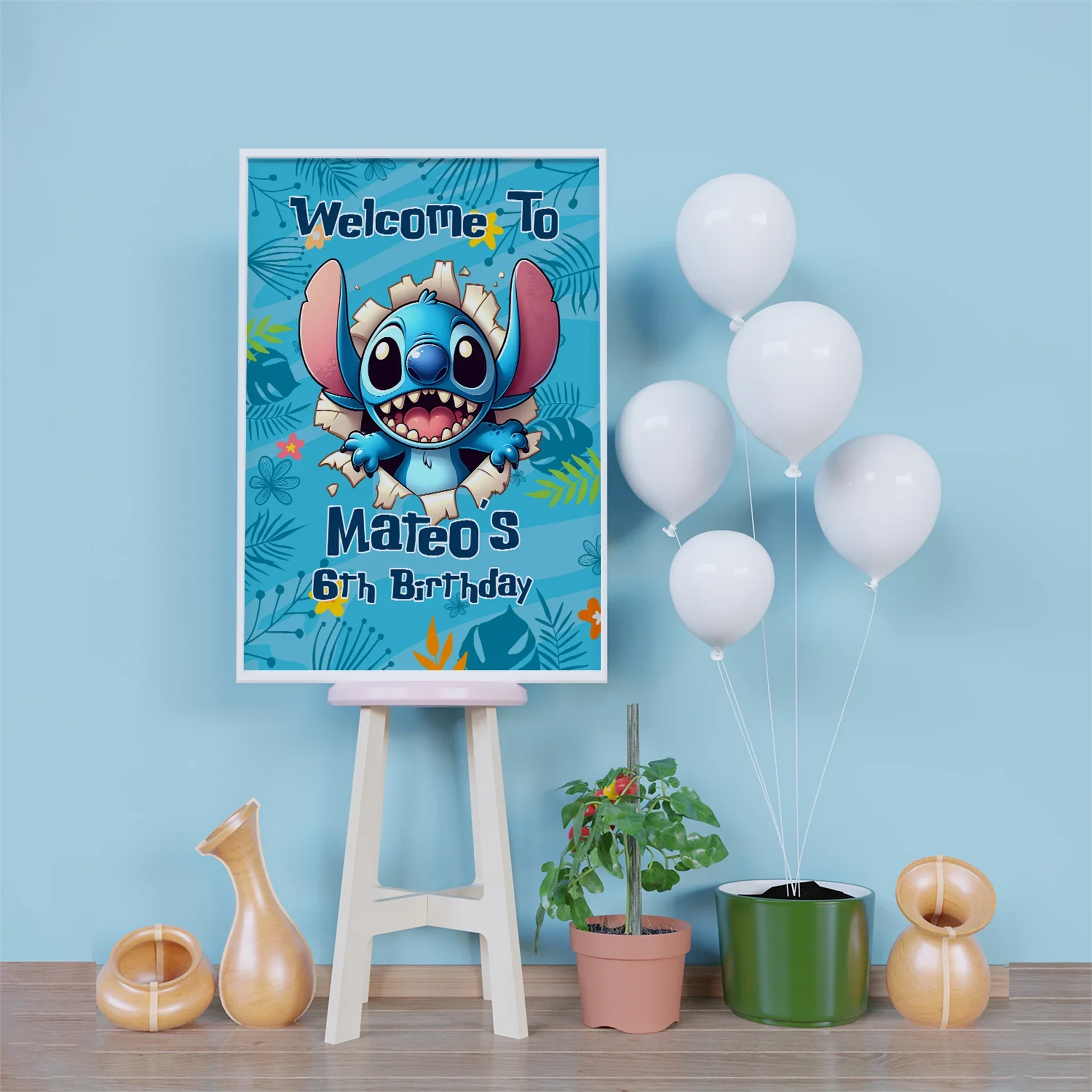 Stitch Sign In Stitch Personalized Welcome Sign – PartyDaz