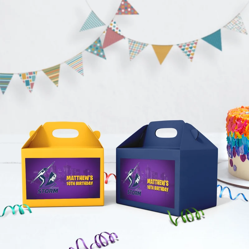 NRL Storm Birthday Decorations, NRL Rugby Party Supplies, Melbourne Storm Themed, Rugby Storm Digital Template, Editable Melbourne Storm Image SVG PNG