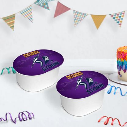 NRL Storm Birthday Decorations, NRL Rugby Party Supplies, Melbourne Storm Themed, Rugby Storm Digital Template, Editable Melbourne Storm Image SVG PNG