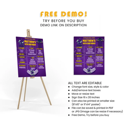 Melbourne Storm Milestone Poster Printable Digital Download