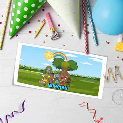 Takaro Tribe Birthday Decorations, Maori series Party Supplies, Te Reo Maori Themed, Hari Huritau Digital Template, Editable Takaro Tribe Image SVG PNG