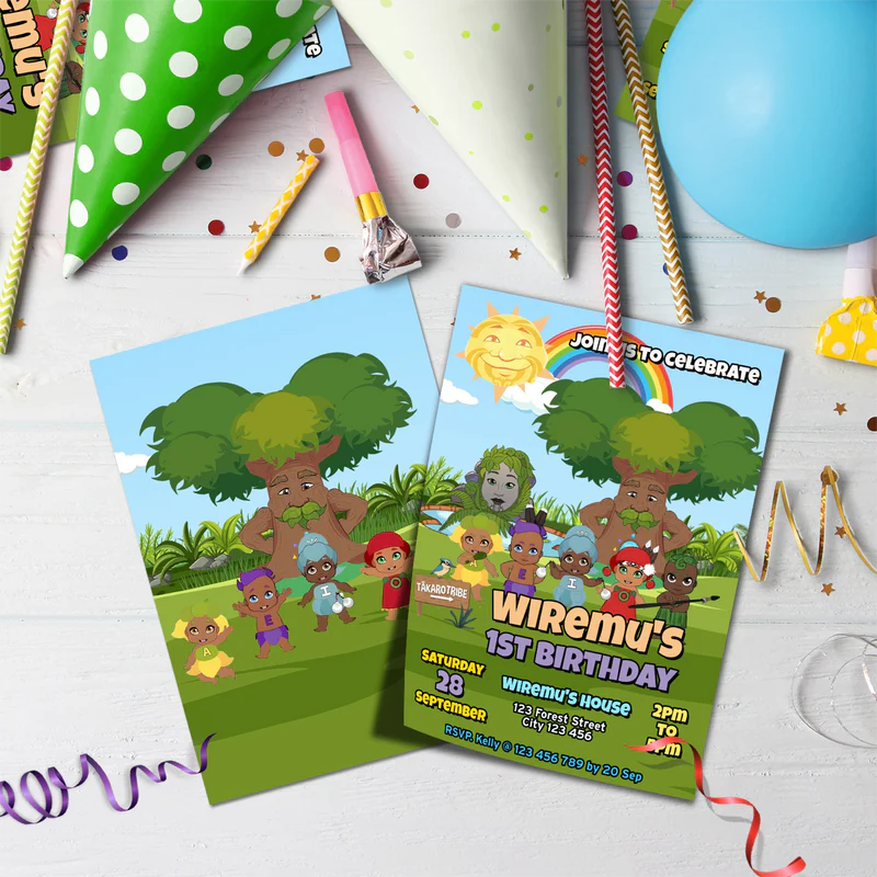 Takaro Tribe Birthday Decorations, Maori series Party Supplies, Te Reo Maori Themed, Hari Huritau Digital Template, Editable Takaro Tribe Image SVG PNG