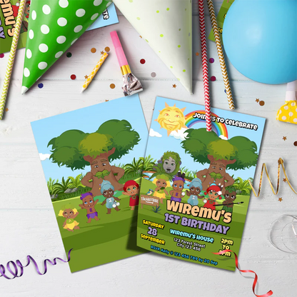 Takaro Tribe Birthday Decorations, Maori series Party Supplies, Te Reo Maori Themed, Hari Huritau Digital Template, Editable Takaro Tribe Image SVG PNG