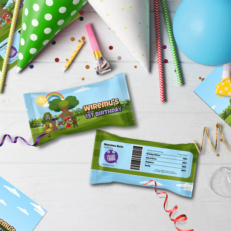 Takaro Tribe Birthday Decorations, Maori series Party Supplies, Te Reo Maori Themed, Hari Huritau Digital Template, Editable Takaro Tribe Image SVG PNG