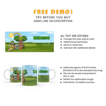 Takaro Tribe Sublimation Mug Personalized Birthday Gift Idea