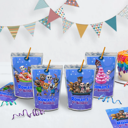 Talking Tom Birthday Decorations, Kids Series Party Supplies, Talking Tom Themed, Talking Tom Digital Template, Editable Talking Tom Image SVG PNG