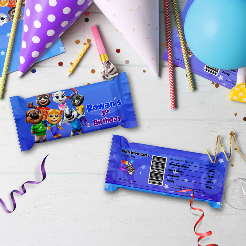 Talking Tom Birthday Decorations, Kids Series Party Supplies, Talking Tom Themed, Talking Tom Digital Template, Editable Talking Tom Image SVG PNG