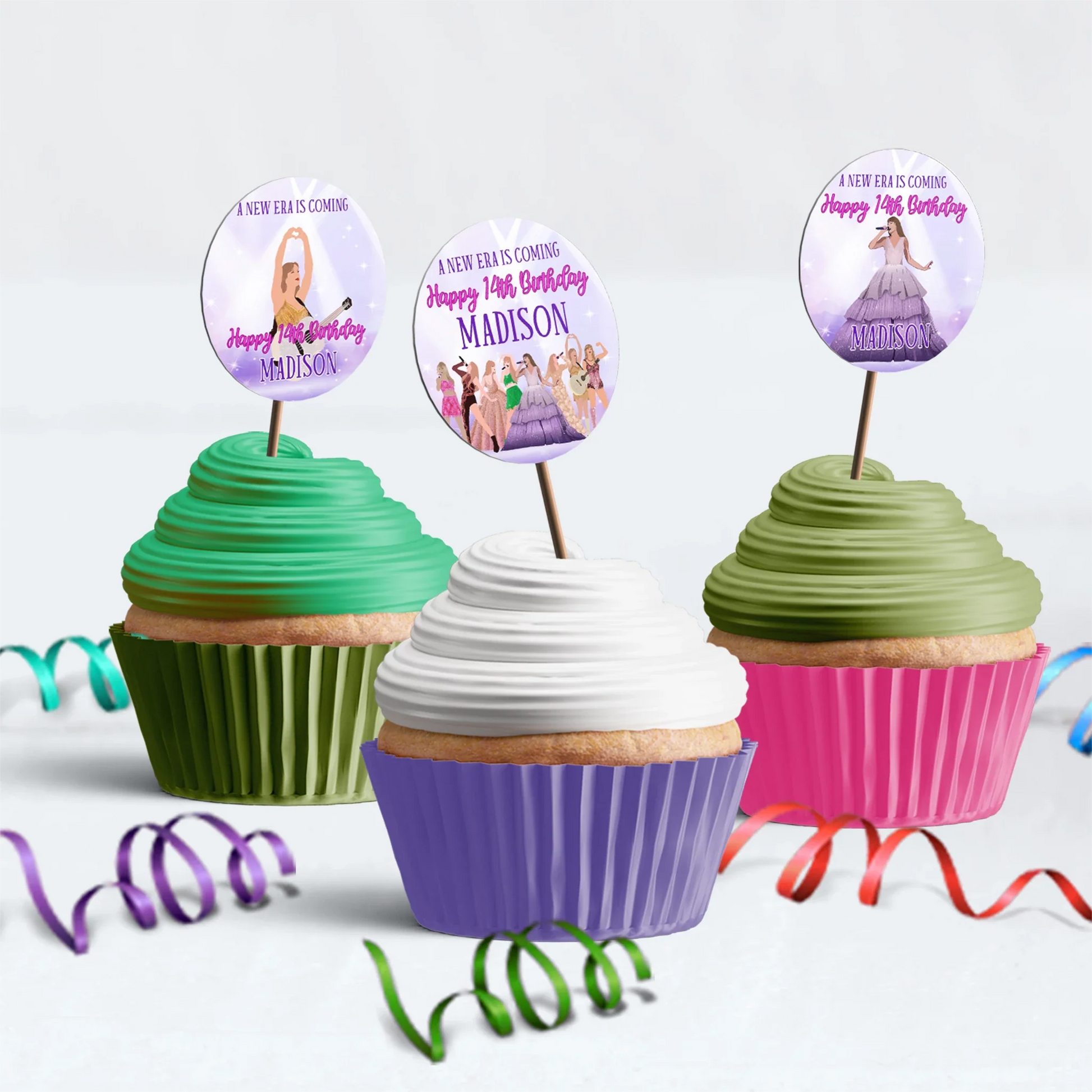 Taylor Swift Birthday Decorations, Eras Tour Party Supplies, Birthday Era Themed, Swifties Digital Template, Editable Taylor Swift Image SVG PNG