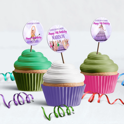 Taylor Swift Birthday Decorations, Eras Tour Party Supplies, Birthday Era Themed, Swifties Digital Template, Editable Taylor Swift Image SVG PNG