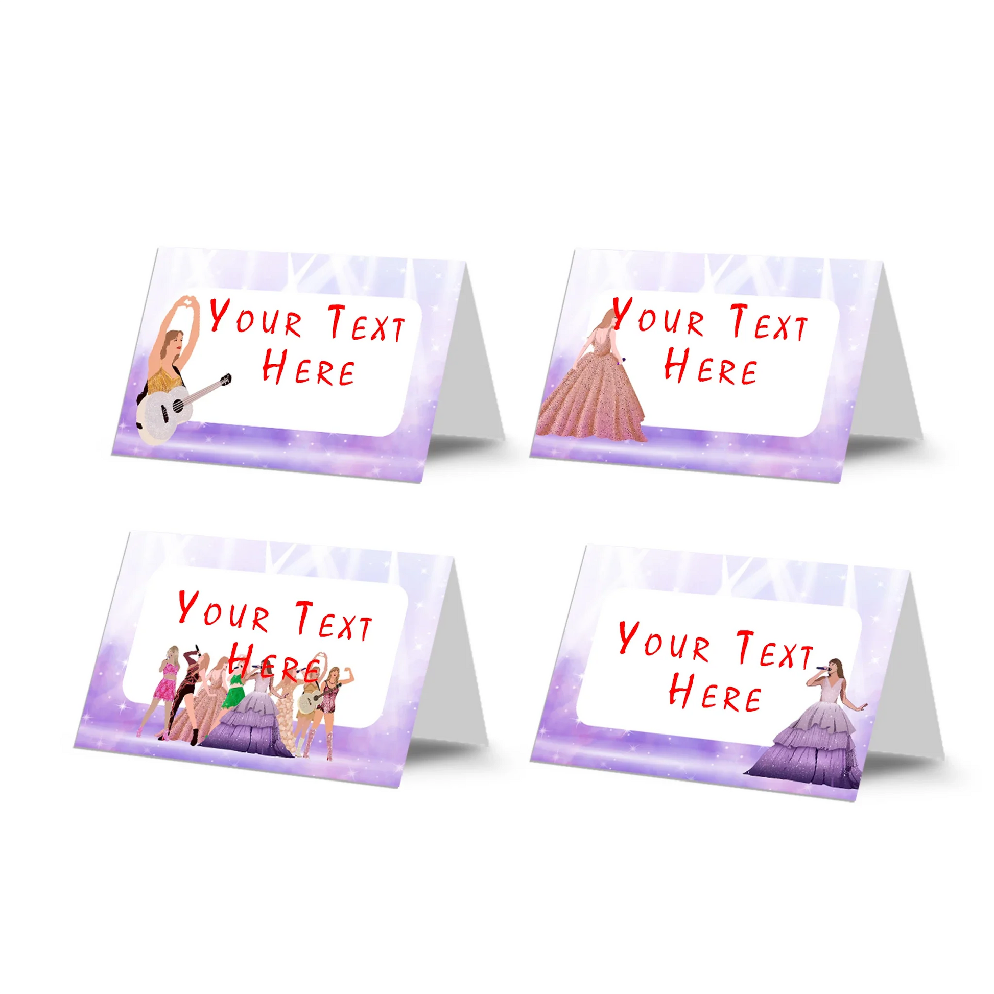 Taylor Swift Food Cards for stylish table decor at events