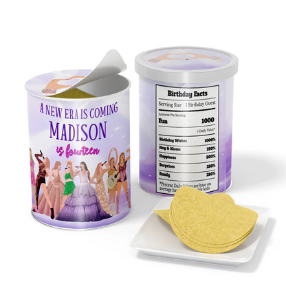 Taylor Swift Small Pringles Label with fun and personalized designs