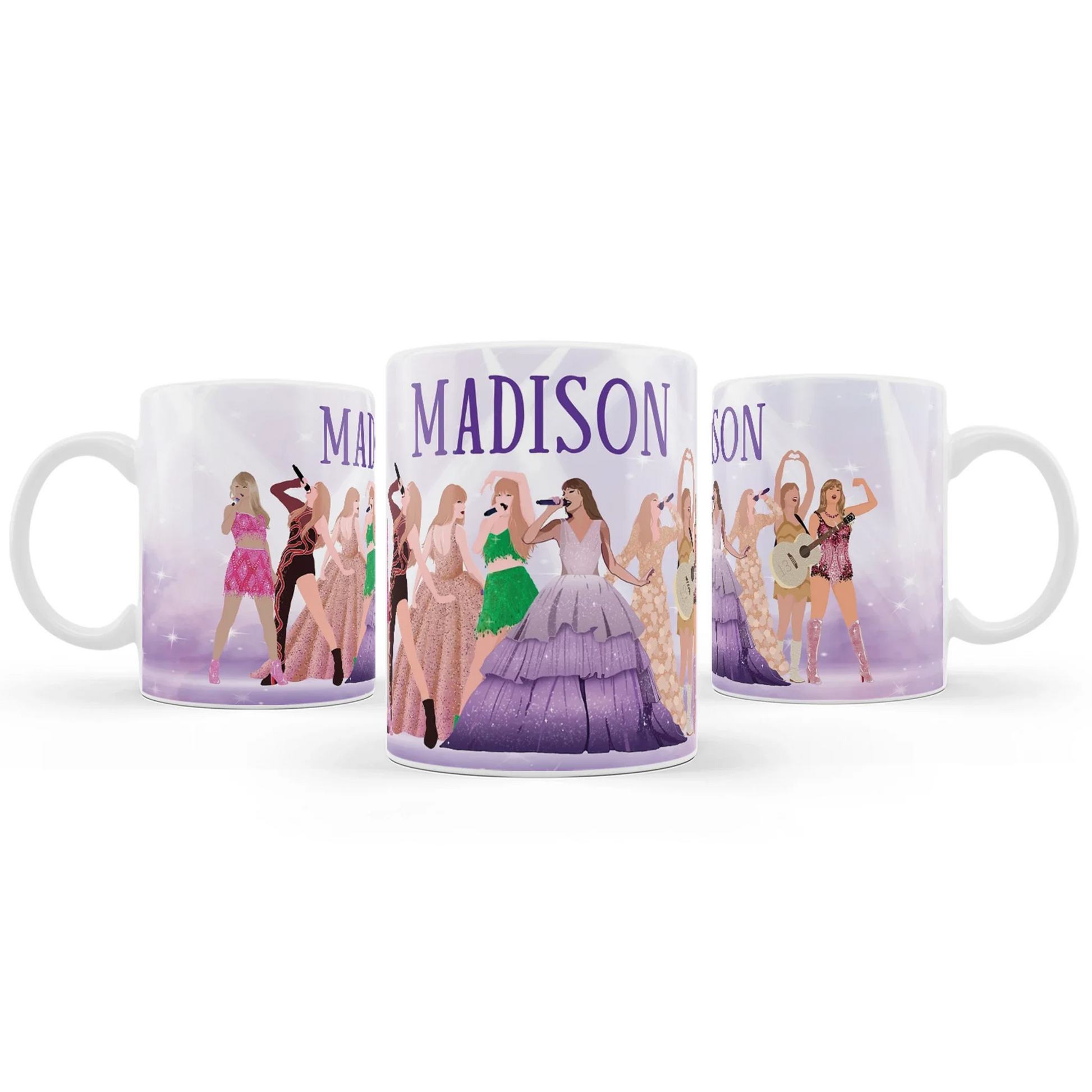 Taylor Swift Sublimation Mug with custom Taylor Swift artwork