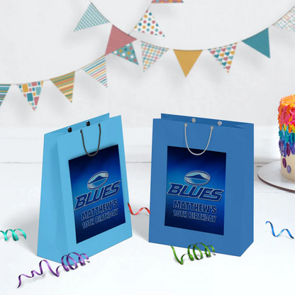 The Blues Birthday Decorations, Auckland Rugby Party Supplies, Rugby Themed, All Blacks Digital Template, Editable The Blues Rugby Image SVG PNG