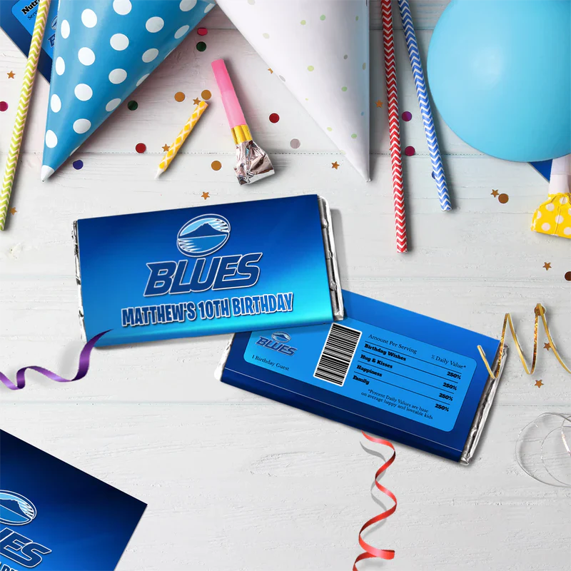 The Blues Birthday Decorations, Auckland Rugby Party Supplies, Rugby Themed, All Blacks Digital Template, Editable The Blues Rugby Image SVG PNG