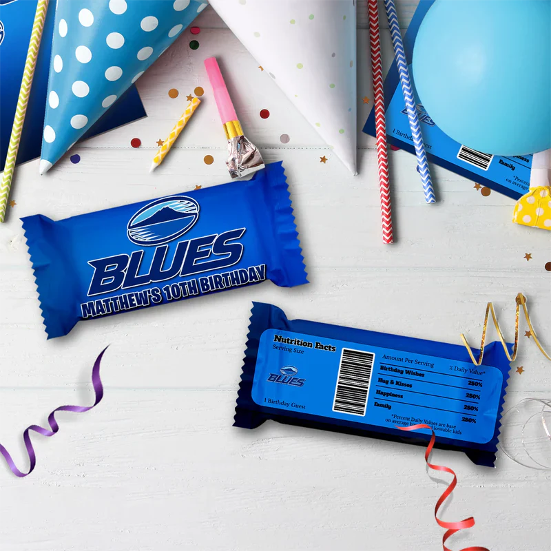 The Blues Birthday Decorations, Auckland Rugby Party Supplies, Rugby Themed, All Blacks Digital Template, Editable The Blues Rugby Image SVG PNG