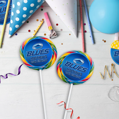 The Blues Birthday Decorations, Auckland Rugby Party Supplies, Rugby Themed, All Blacks Digital Template, Editable The Blues Rugby Image SVG PNG
