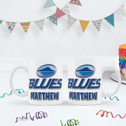 The Blues Birthday Decorations, Auckland Rugby Party Supplies, Rugby Themed, All Blacks Digital Template, Editable The Blues Rugby Image SVG PNG