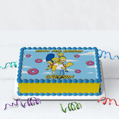 The Simpsons Birthday Decorations, Bart Simpson Party Supplies, Homer Simpson Themed, Simpson family Digital Template, Editable The Simpsons Image SVG PNG