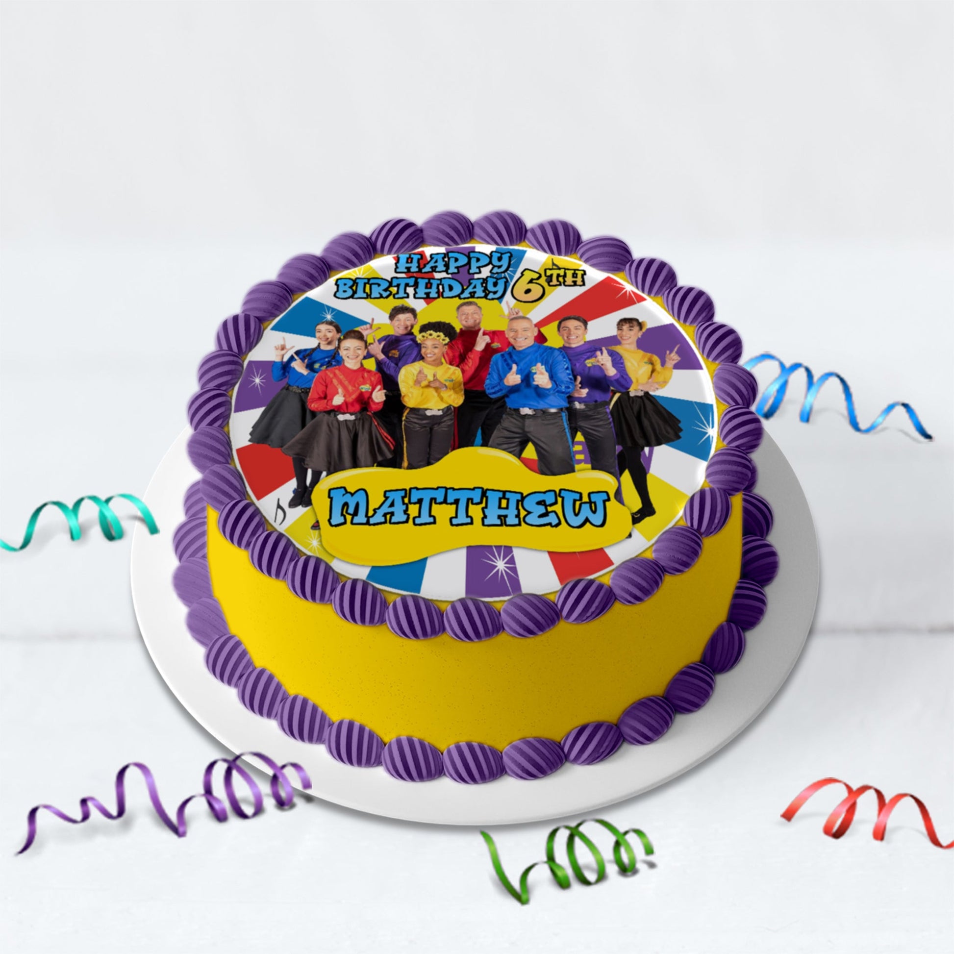 The Wiggles Birthday Decorations, Music for Kids Party Supplies, The Wiggles Themed, Nursery Rhymes Digital Template, Editable The Wiggles Image SVG PNG