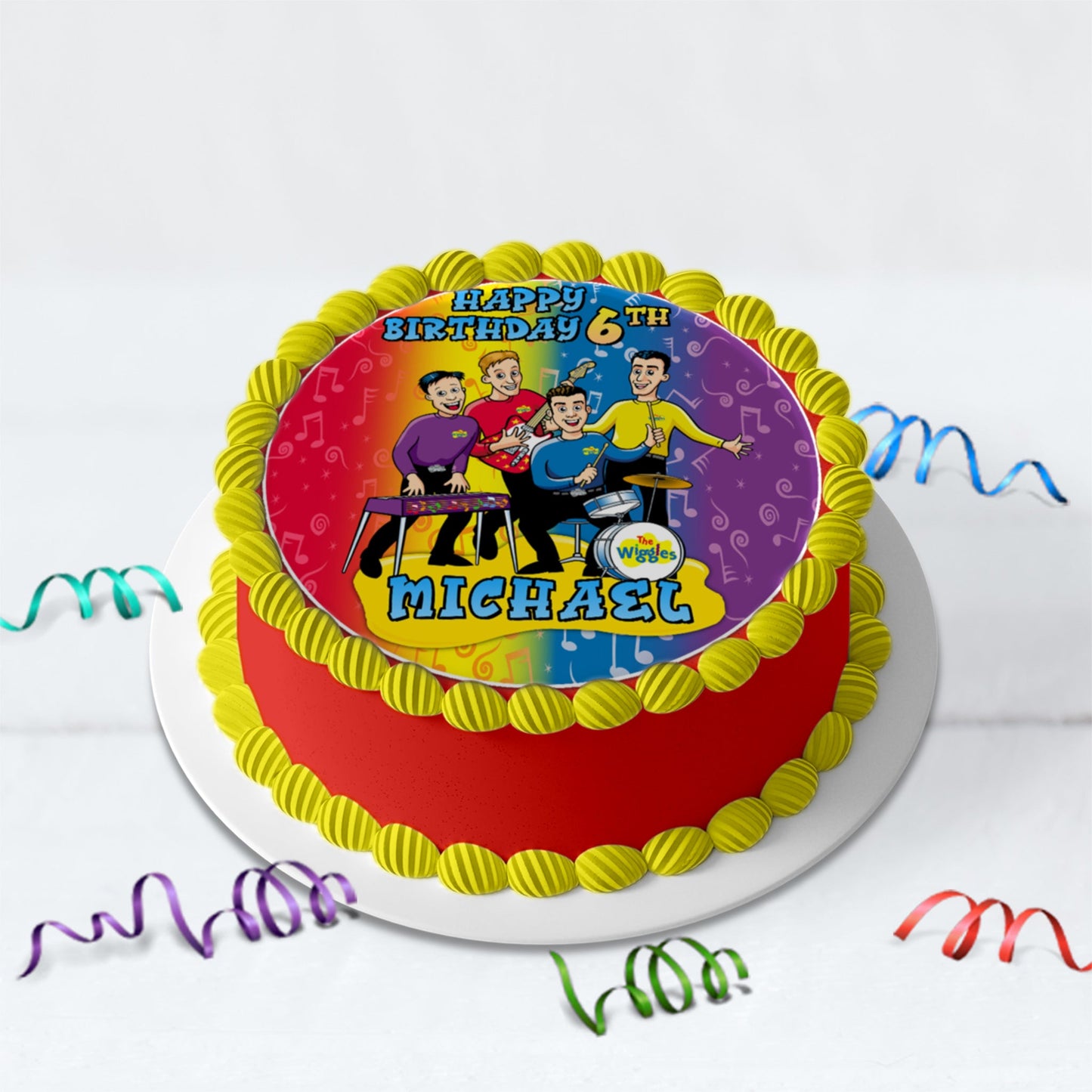 The Wiggles Birthday Decorations, Music for Kids Party Supplies, The Wiggles Cartoon Themed, Nursery Rhymes Digital Template, Editable The Wiggles Image SVG PNG