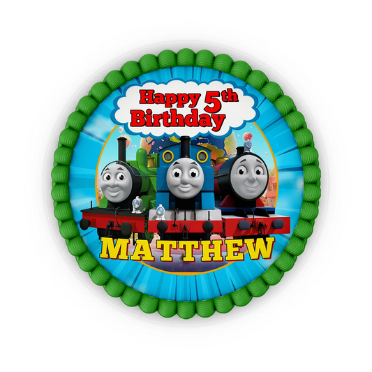 Thomas & Friends Personalized Edible Icing Cake Images