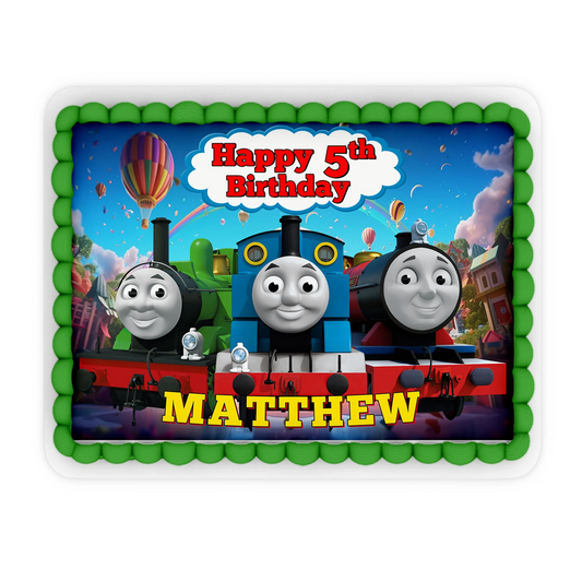 Thomas & Friends Personalized Edible Sheet Cake Images