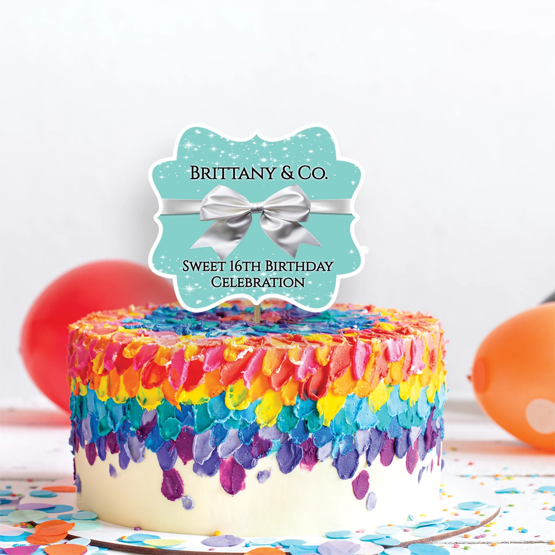 Luxury Items Birthday Decorations, Tiffany & CO Party Supplies, Tiffany n CO Themed, Tiffany&CO Digital Template, Editable Tiffany & CO inspired Image SVG PNG