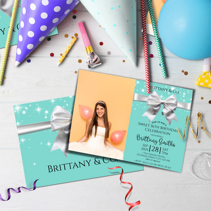 Luxury Items Birthday Decorations, Tiffany & CO Party Supplies, Tiffany n CO Themed, Tiffany&CO Digital Template, Editable Tiffany & CO inspired Image SVG PNG
