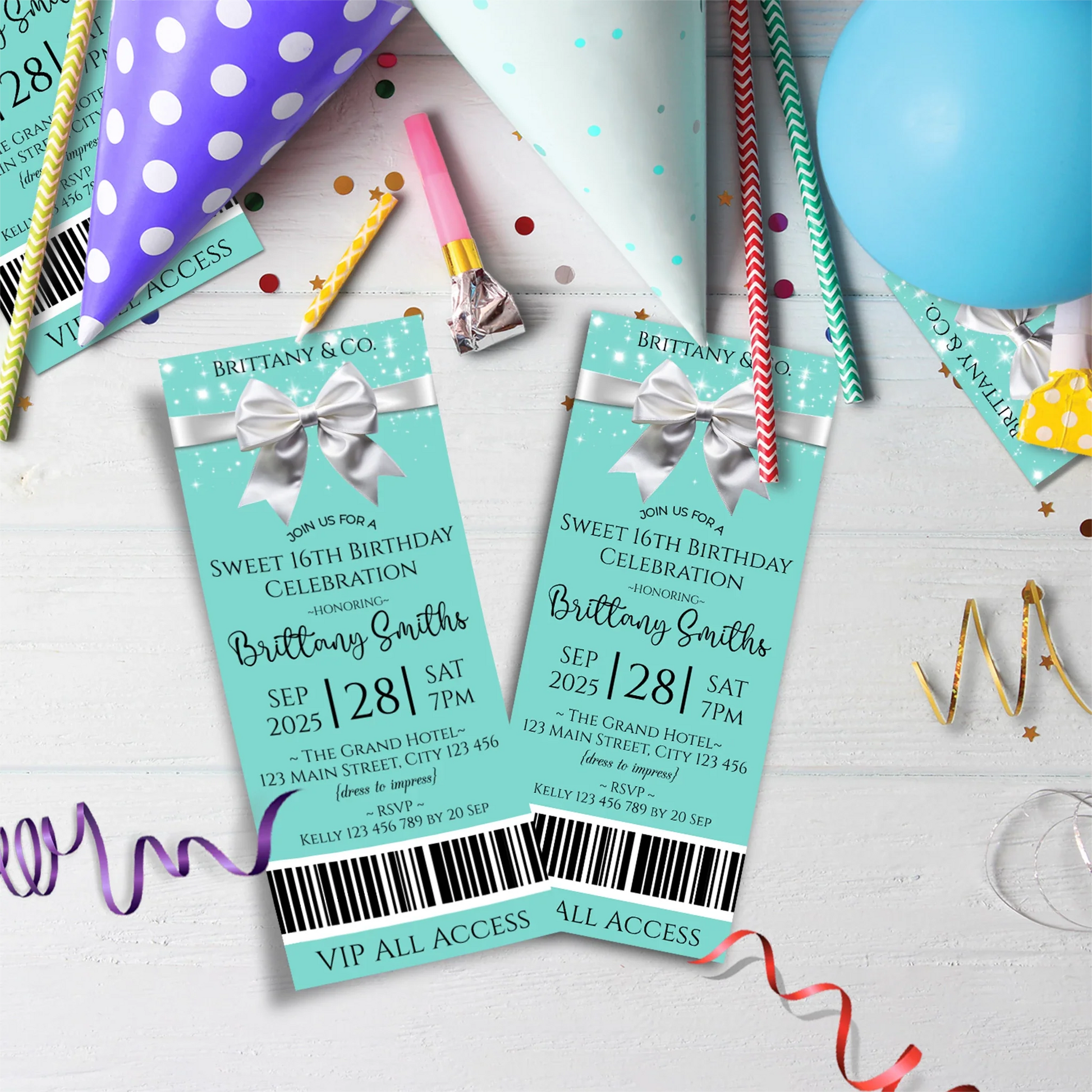 Luxury Items Birthday Decorations, Tiffany & CO Party Supplies, Tiffany n CO Themed, Tiffany&CO Digital Template, Editable Tiffany & CO inspired Image SVG PNG