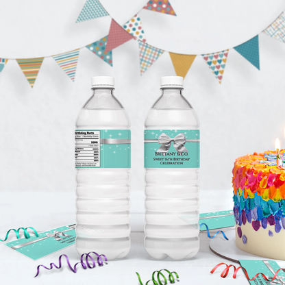 Luxury Items Birthday Decorations, Tiffany & CO Party Supplies, Tiffany n CO Themed, Tiffany&CO Digital Template, Editable Tiffany & CO inspired Image SVG PNG
