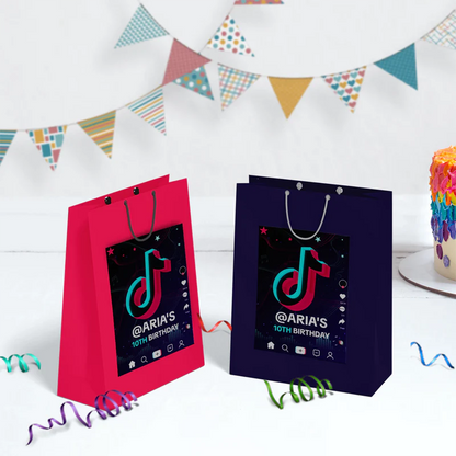 Tiktok Birthday Decorations, Tik tok Party Supplies, tiktok live Themed, tiktok Digital Template, Editable Tiktok Image SVG PNG