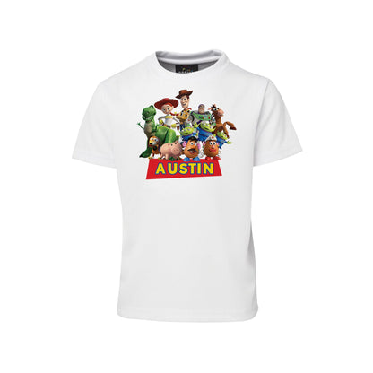 Personalized sublimation T-shirts with Toy Story designs