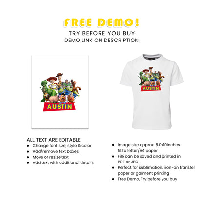 Toy Story Sublimation T-Shirt