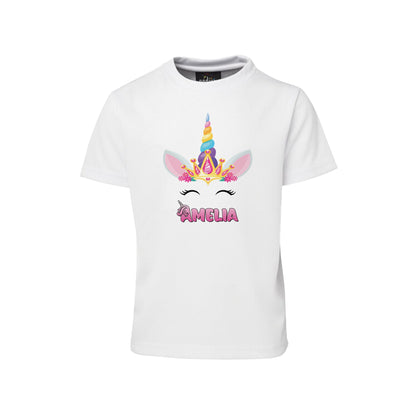 Unicorn design on sublimation t-shirt